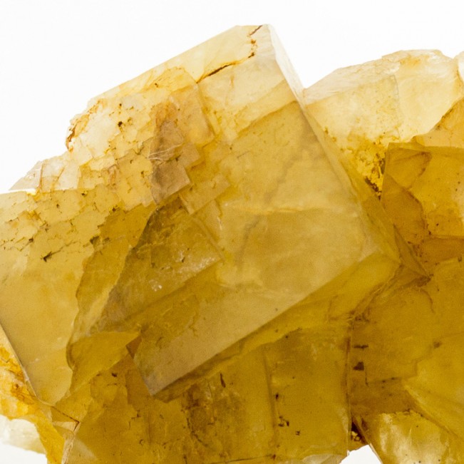3.6" Aesthetic Light YELLOW FLUORITE Translucent Cubic Crystals France for sale