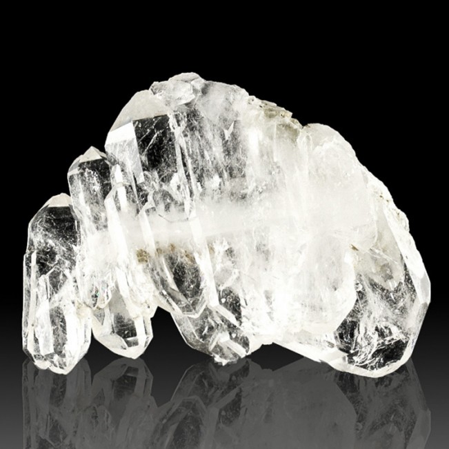 3.5" FADEN QUARTZ w-White Line Double Terminated Gem Crystals Pakistan for sale