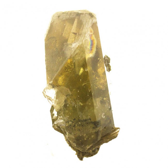 3.1" Gem Clear BARITE CRYSTAL Shiny Golden Gray Terminated Linwood Iowa for sale