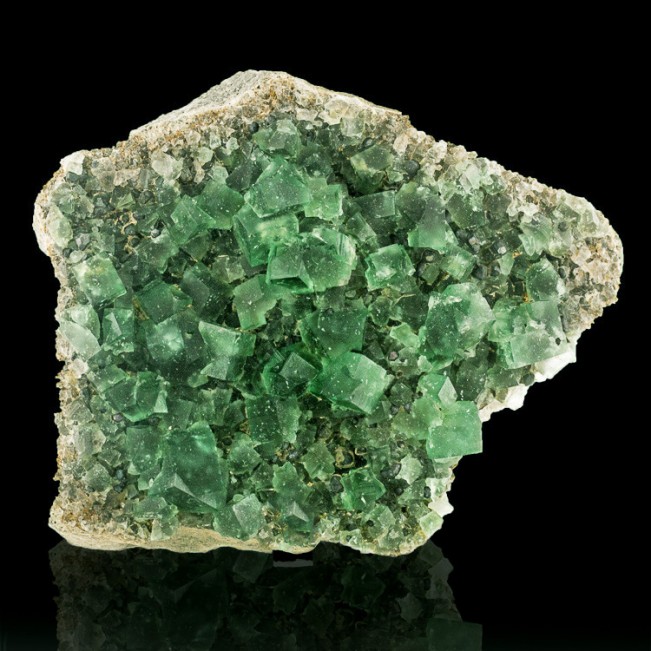 4.7" Gemmy Green ROGERLEY FLUORITE Sharp Shiny Smooth Twin Crystals UK for sale