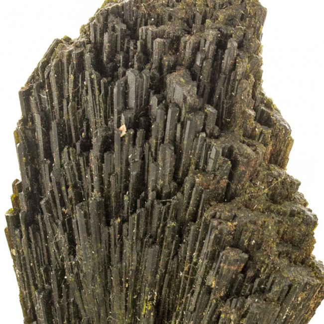 3.1" Dark Green Divergent Fan of Shiny EPIDOTE Terminated Crystals Peru for sale