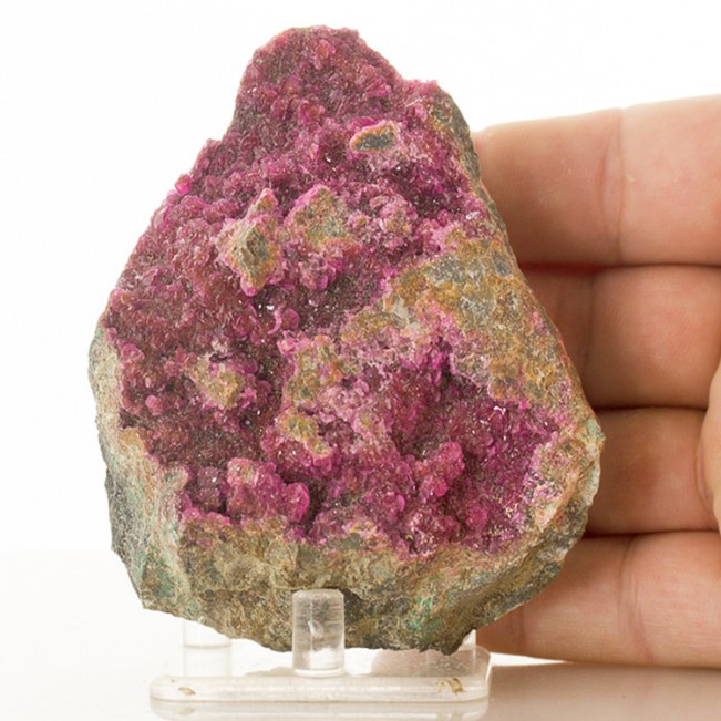 3.7" Sparkling Magenta Pink COBALTOAN CALCITE Sharp Crystals Morocco for sale