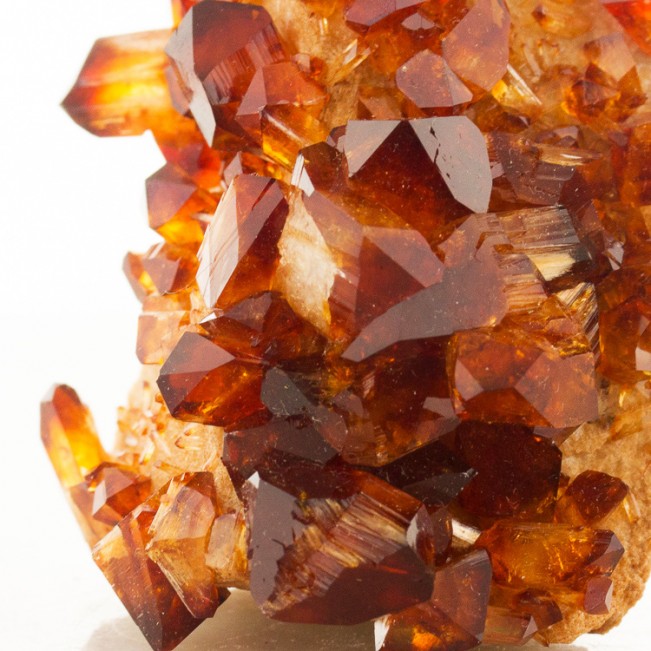 2.6" Sharp Crimson Red ARKANITE Flashy Pristine Crystals to .8" Poland for sale