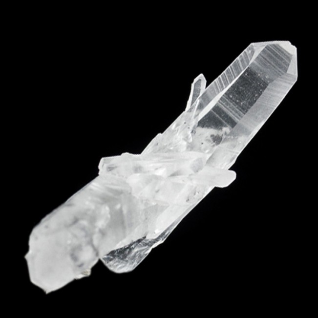 3.2" Sharp Gemmy Clear Terminated TIBETAN QUARTZ Crystals Himalaya Mtns for sale
