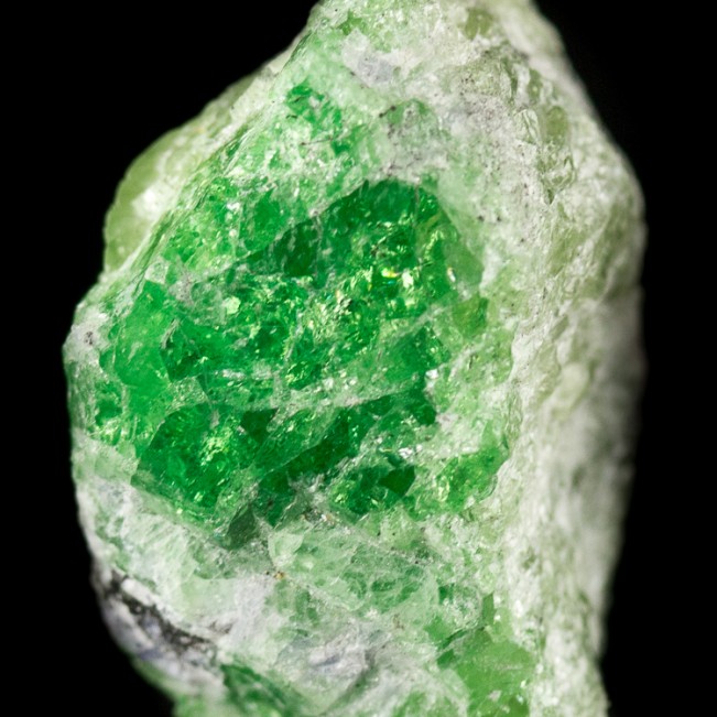 1.3" Sharp Gemmy Vibrant Grass Green TSAVORITE GARNET Crystals Tanzania for sale