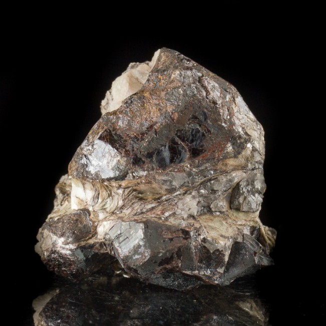 1.9" SharpShiny Metallic RedBlack RUTILE Crystal inMatrix Graves Mtn GA for sale