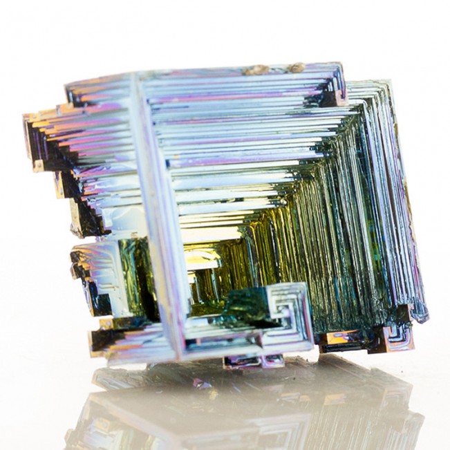 2.9" Metallic BlueMagentaSilver BISMUTH Shiny Hoppered Crystals England for sale