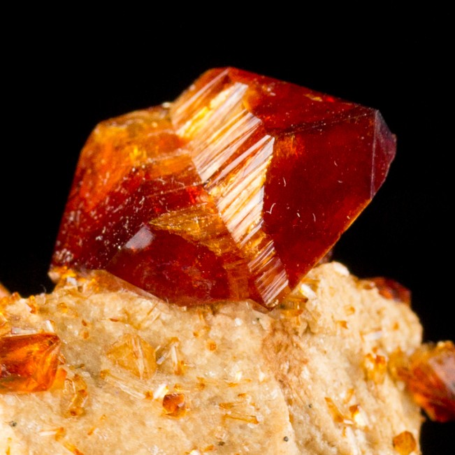 2.6" Sharp CrimsonRed ARKANITE Flashy Wet-Look Pristine Crystals Poland for sale