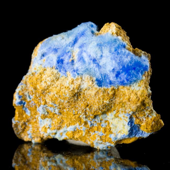 1" Electric Blue CYANOTRICHITE Fuzzy Hair-Like Crystals Grand View M AZ for sale