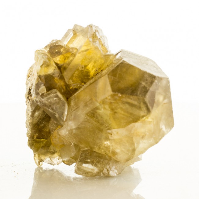 3" Sharp Lustrous Translucent GOLDEN BARITE Crystals with Gemmy Interior France 
