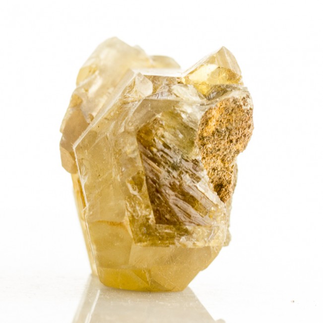 2.7" French BARITE Terminated Crystal Gemmy Deep Golden Yellow Auvergne for sale