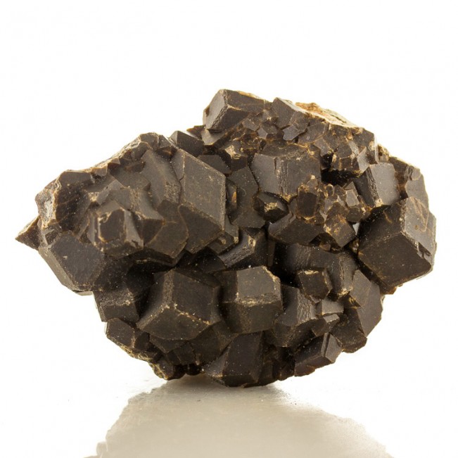 3.5" MELANITE var. Andradite Dark Chocolate Brown Sharp Crystals Mali for sale