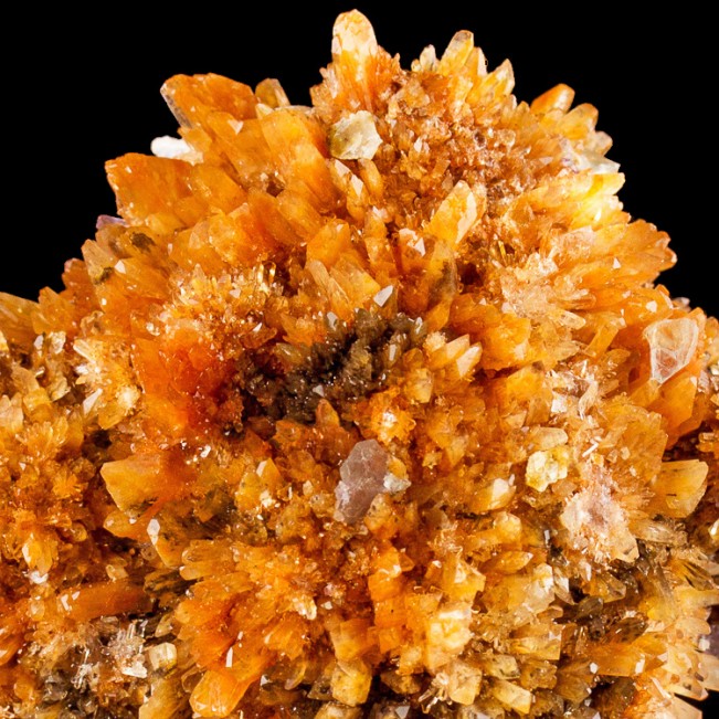3.8" Balls of Gemmy Orange CREEDITE Spiky Terminated Crystals Mexico for sale