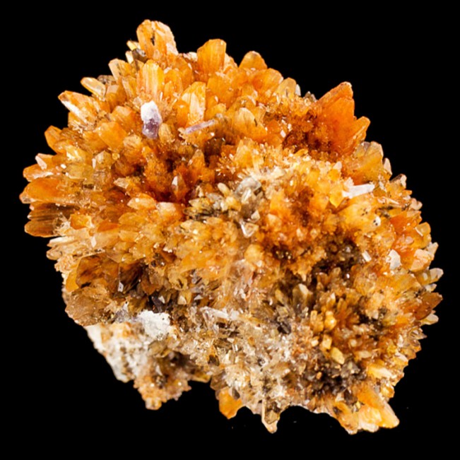 3.8" Balls of Gemmy Orange CREEDITE Spiky Terminated Crystals Mexico for sale