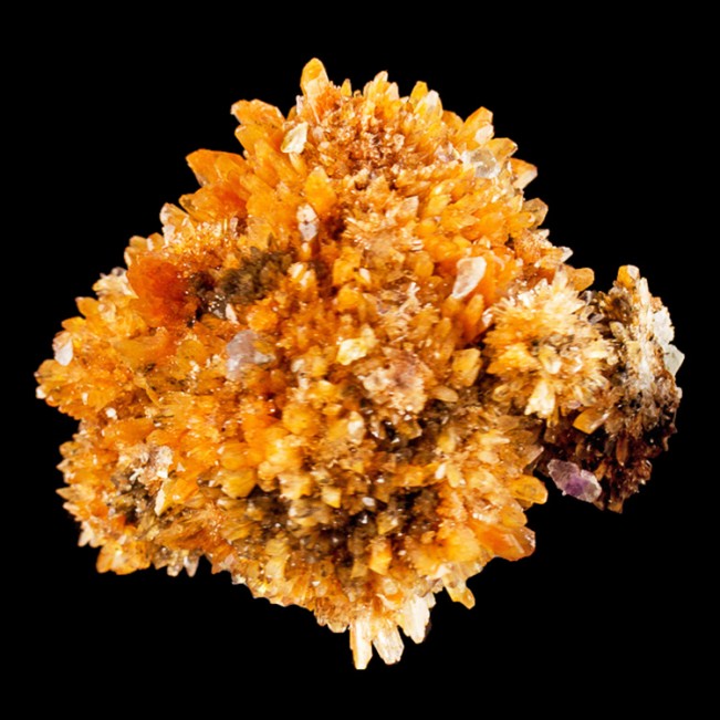3.8" Balls of Gemmy Orange CREEDITE Spiky Terminated Crystals Mexico for sale