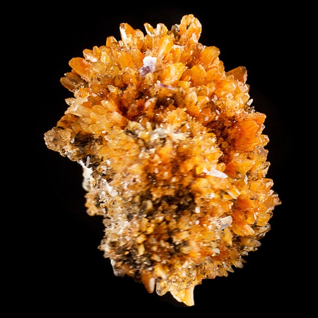 3.8" Balls of Gemmy Orange CREEDITE Spiky Terminated Crystals Mexico for sale