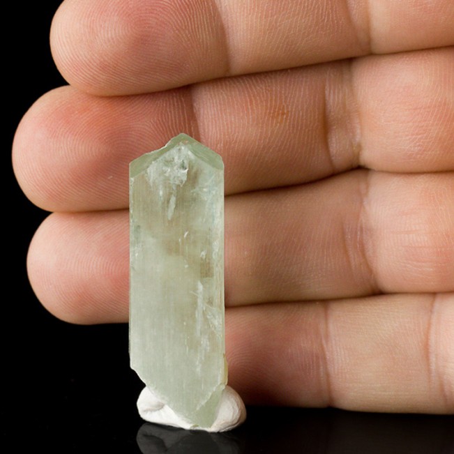 1.8" 62ct Lt Green GEM HIDDENITE Natural Terminated Crystal Afghanistan for sale