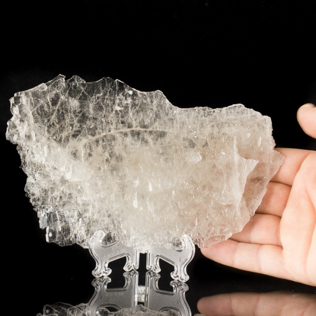 7.4" TABULAR QUARTZ Complete Crystal Glassy Faces on All Sides Brazil for sale 