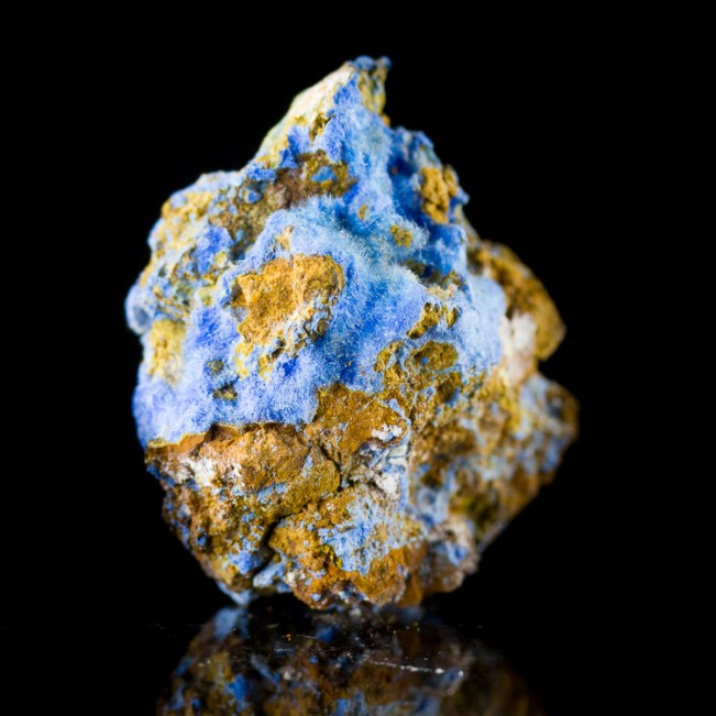 1.0" Hairy Neon Blue CYANOTRICHITE Crystals Mined in Grand Canyon 1970s for sale