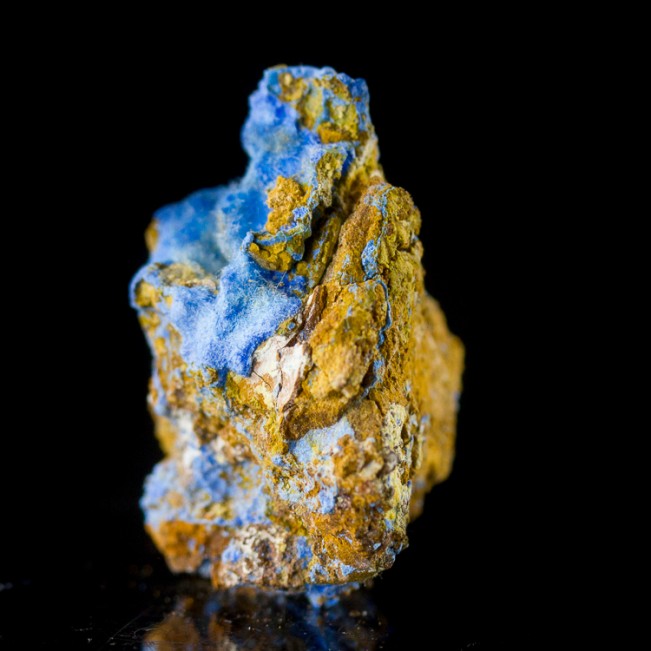 1.0" Hairy Neon Blue CYANOTRICHITE Crystals Mined in Grand Canyon 1970s for sale