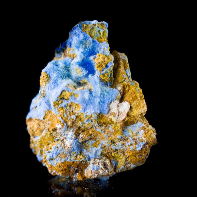 1.0" Hairy Neon Blue CYANOTRICHITE Crystals Mined in Grand Canyon 1970s for sale