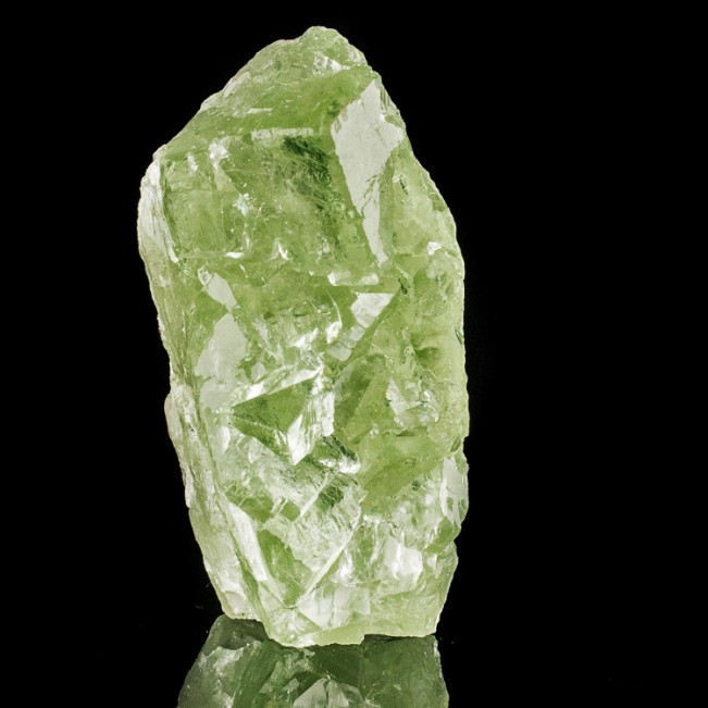 4.1" Flashy Coke Bottle Green Glassy GEM FLUORITE Cubic Crystals China for sale