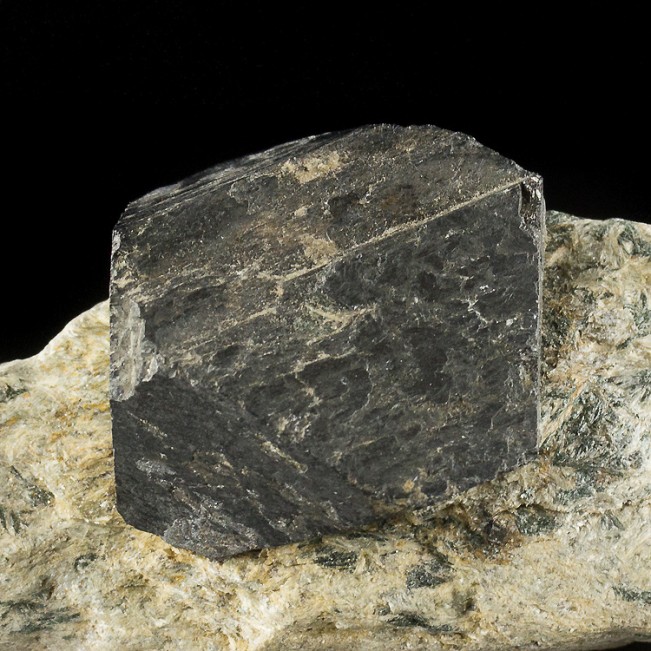 3.9" Octahedral MAGNETITE 1.4" Black Metallic Crystal +Matrix Australia for sale
