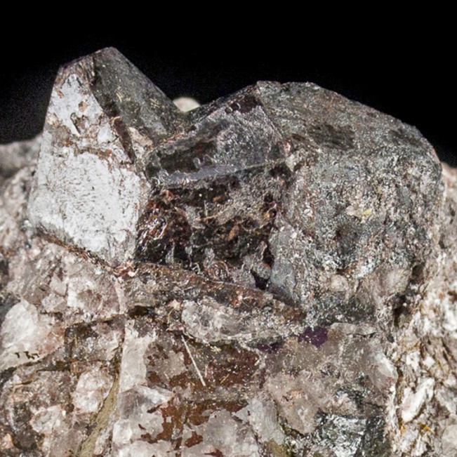 2" Graves Mtn TWIN RUTILE Crystals Sharp DarkSilver Crystals +Matrix GA for sale