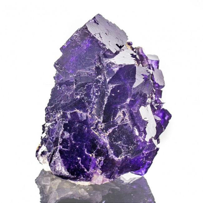 3.2" Grape Purple MUZQUIZ FLUORITE Sharp Shiny Cubic Crystals Mexico for sale