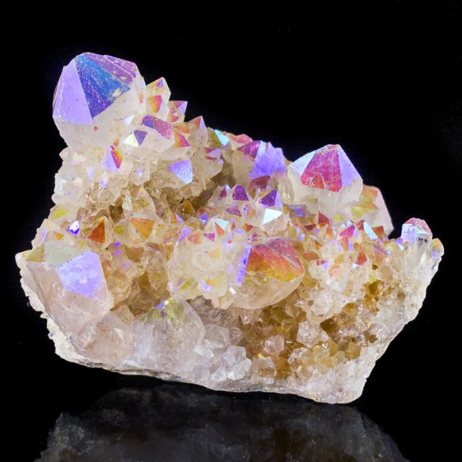 2.3" Sparking RAINBOW AURA SPIRIT QUARTZ Terminated Crystals So.Africa for sale