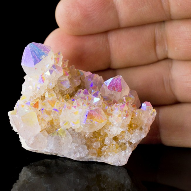 2.3" Sparking RAINBOW AURA SPIRIT QUARTZ Terminated Crystals So.Africa for sale