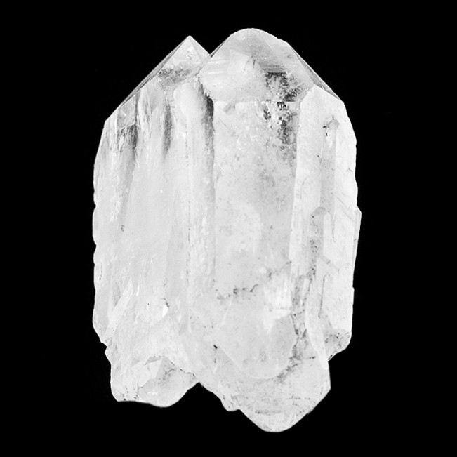 3" Gemmy FADEN QUARTZ Crystal with Sharp White Line of Bubbles Pakistan for sale