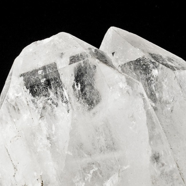 3" Gemmy FADEN QUARTZ Crystal with Sharp White Line of Bubbles Pakistan for sale