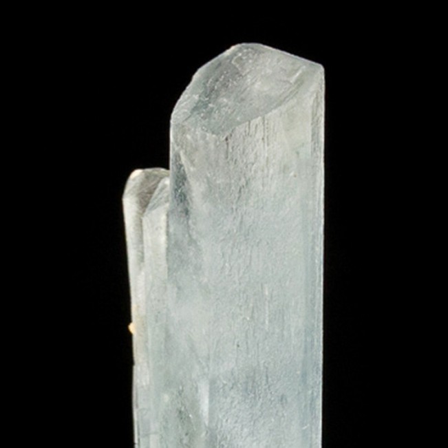 1.4" Lustrous See Through Gemmy BLUE BARITE Twin Crystals Stoneham CO for sale