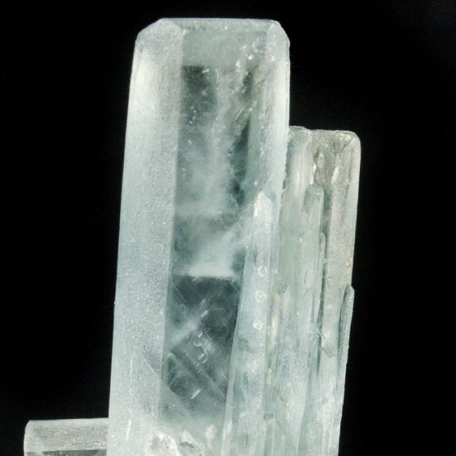 1.4" Lustrous See Through Gemmy BLUE BARITE Twin Crystals Stoneham CO for sale