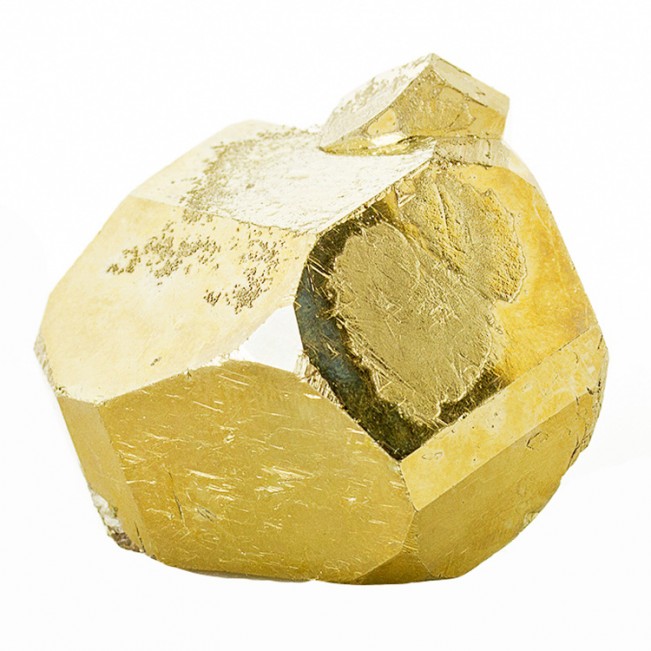 1.9" Shiny Metallic Golden Brass PYRITE Pyritohedral Crystals Tanzania for sale