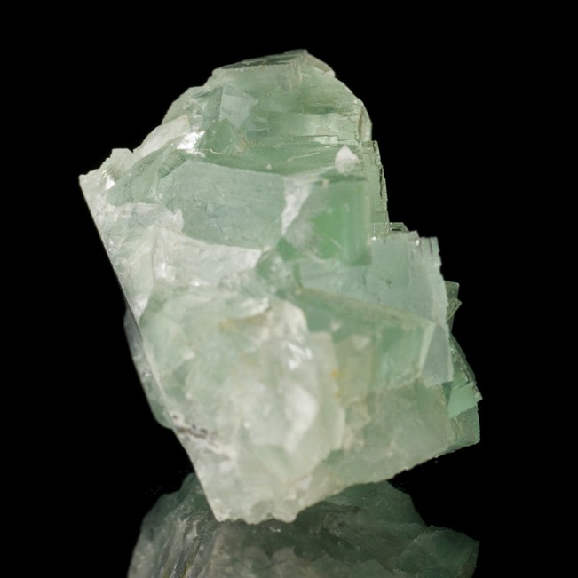3.4" Gem Clear Green See Through FLUORITE Lustrous Cubic Crystals China for sale