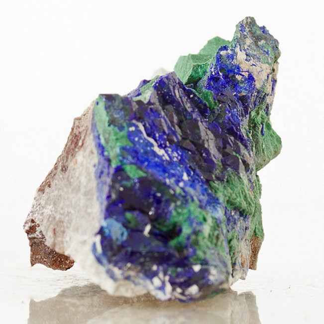 3.4" Mirror-Faced AZURITE Sharp Terminated Rich Blue Crystals Milpillas for sale