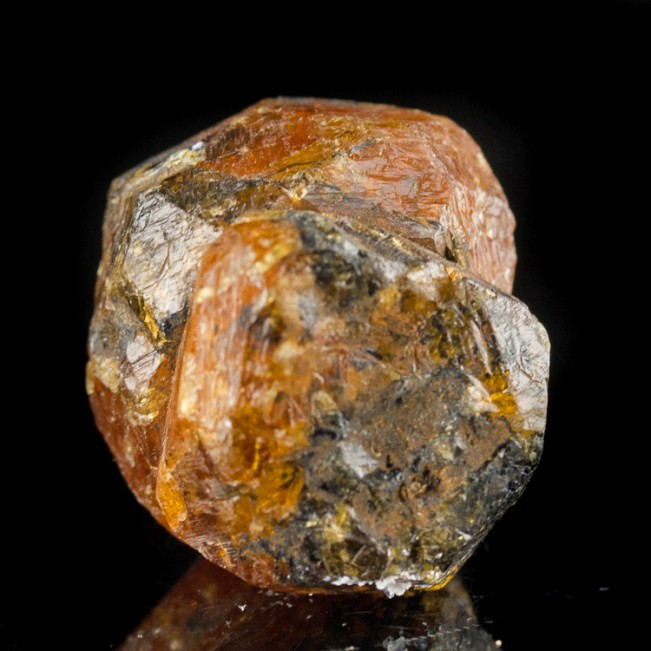 1.1" 158ct SPESSARTINE GARNET Saturated Orange Twin Crystals Tanzania for sale