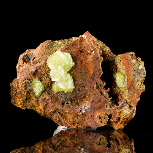 2.6" ADAMITE Sparkly Shiny Vivid Yellow-Green...