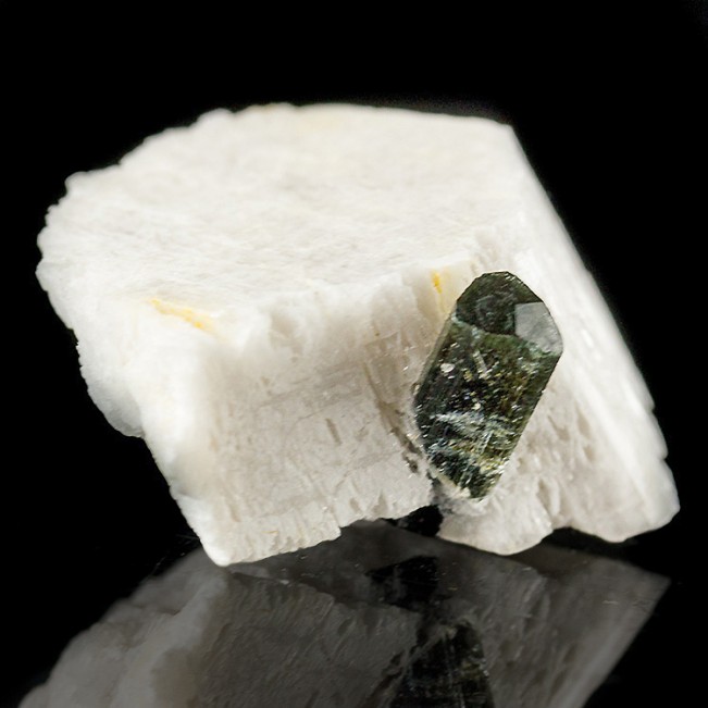 1.6" Bi-Color TOURMALINE Gemmy Terminated Crystal in Feldspar Pakistan for sale