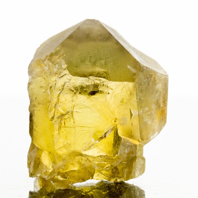 1.8" Lustrous GOLDEN BARITE Clear Terminated Crystal with Gemmy Interior France 
