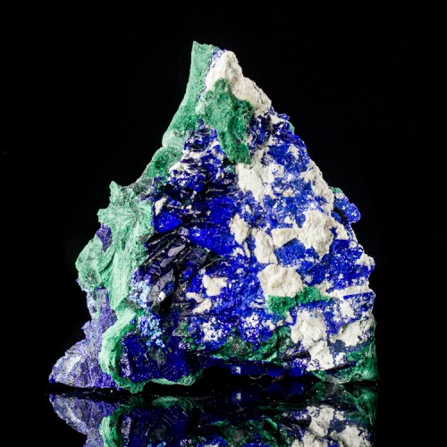 1.9" Blue AZURITE Crystals +Radiating Shiny G...