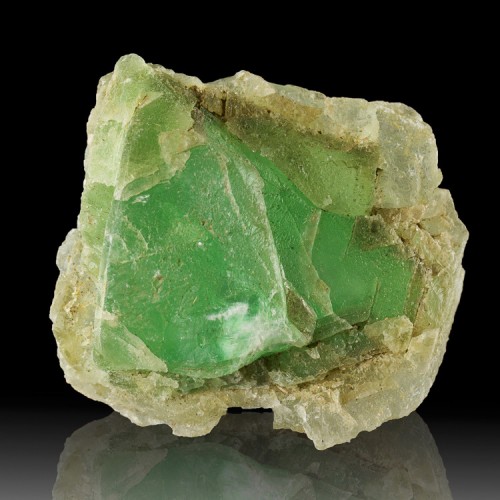 2.9" Colorful GREEN FLUORITE Octahedral Cryst...
