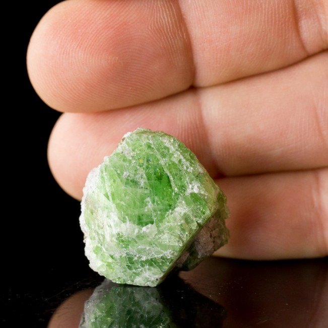 1.2" Colorful Grass Green TSAVORITE GARNET Sharp Shiny Crystal Tanzania for sale