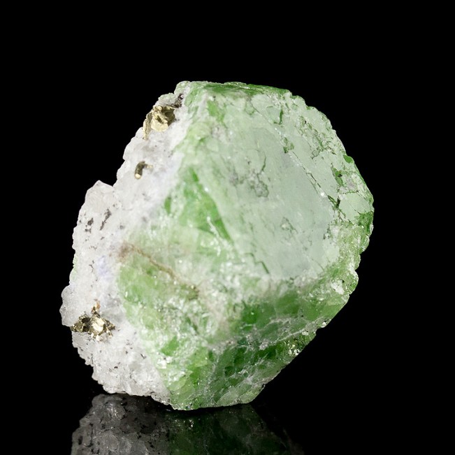 1.2" Colorful Grass Green TSAVORITE GARNET Sharp Shiny Crystal Tanzania for sale