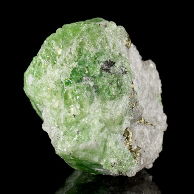 1.2" Colorful Grass Green TSAVORITE GARNET Sharp Shiny Crystal Tanzania for sale