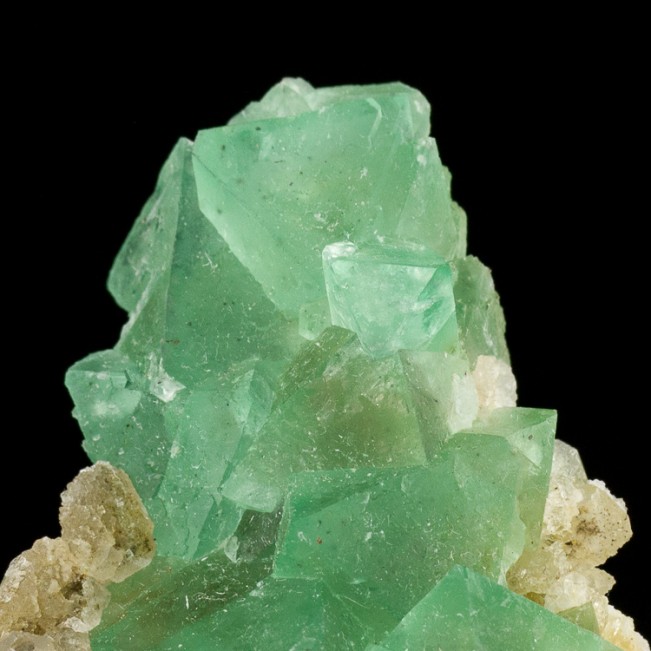 2.3" Vivid Neon Green FLUORITE Octahedral Crystals Riemvasmaak S.Africa for sale