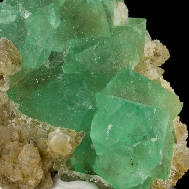 2.3" Vivid Neon Green FLUORITE Octahedral Crystals Riemvasmaak S.Africa for sale