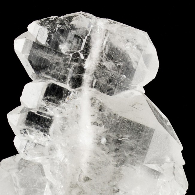 2.0" Water Clear FADEN QUARTZ Sharp Crystals w-Bright White Line Italy for sale